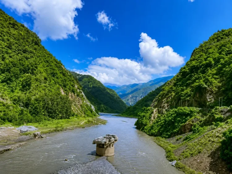 Beautiful view of Nahan Himachal tourist places and hills