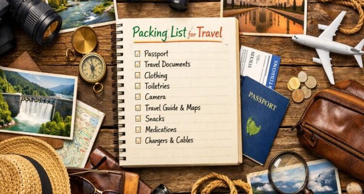 Complete travel packing list with essentials for a stress-free trip