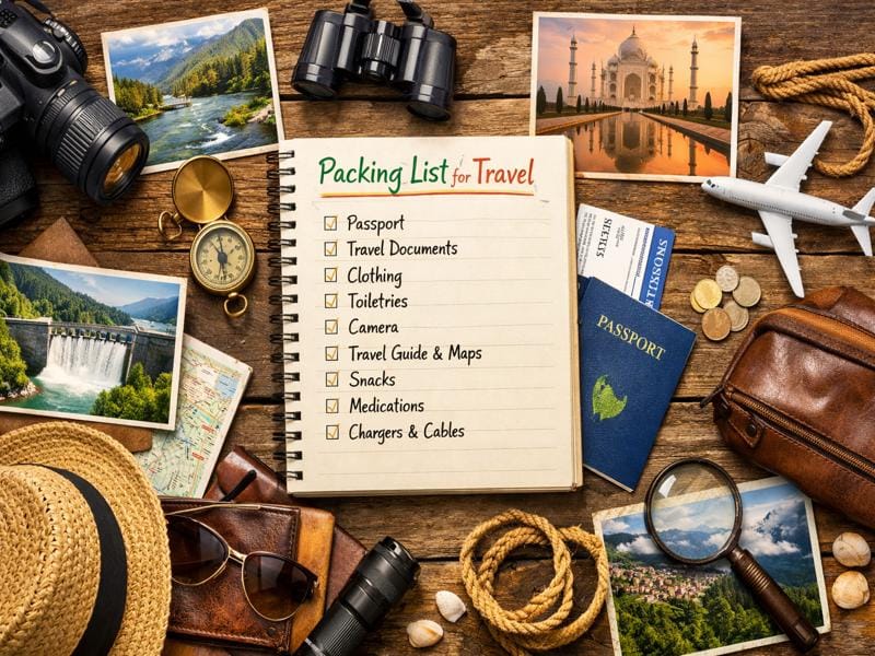 Complete travel packing list with essentials for a stress-free trip