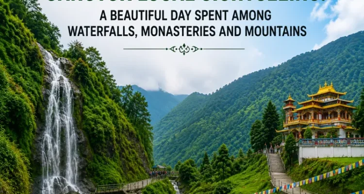 Beautiful waterfalls and monasteries during Gangtok local sightseeing