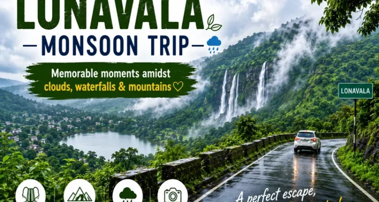 Lonavala monsoon trip with waterfalls, misty hills and scenic road