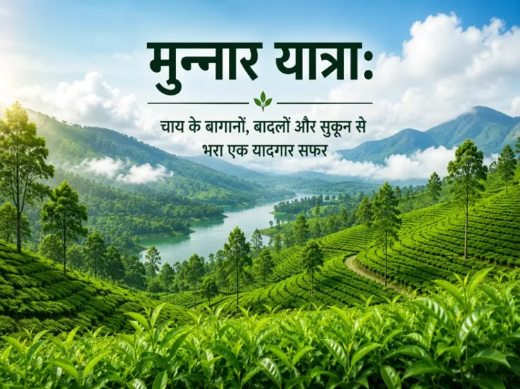 Munnar ke chai bagaan aur badalon se ghira khoobsurat safar