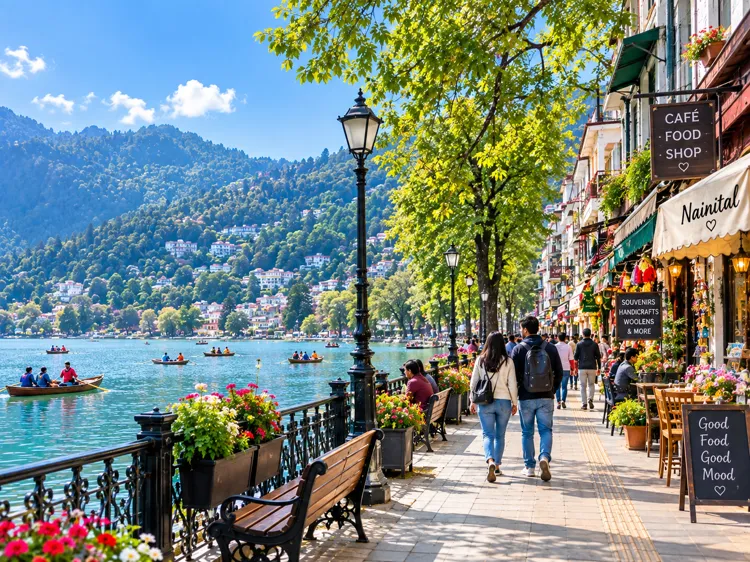 Nainital Mall Road par Naini Jheel ke kinare khoobsurat shaam