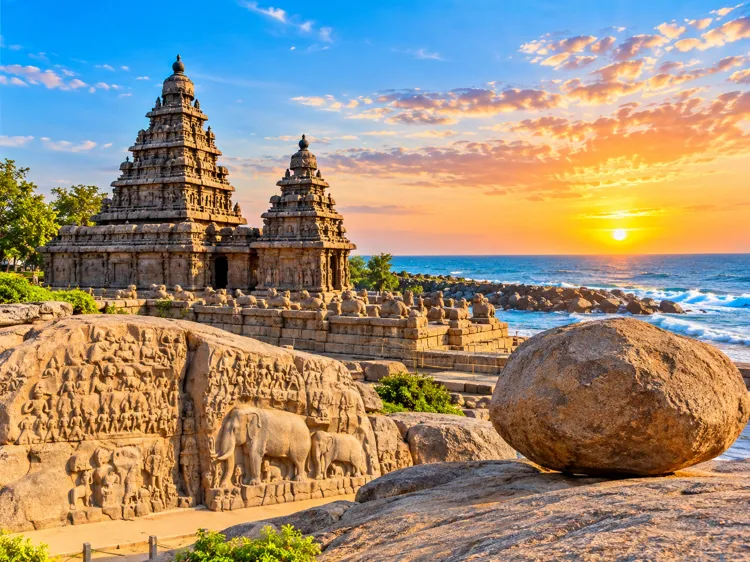 Mahabalipuram Tamil Nadu Shore Temple and ancient monuments